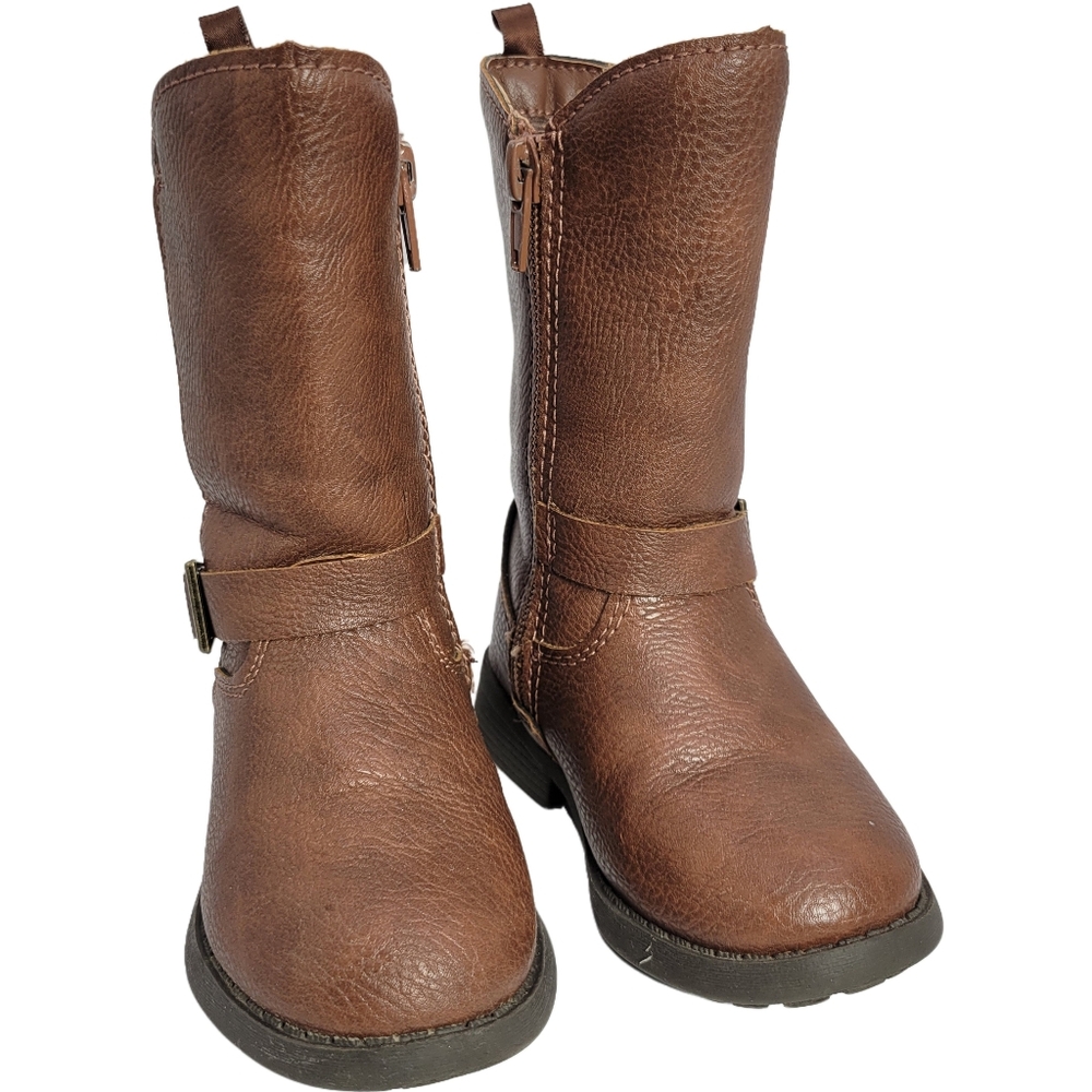 OshKosh B'gosh  Girl Lumi Brown Mid Calf Riding Boots Size: 5M  Pre-owned